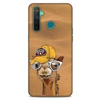 Animax Şapkalı Deve Oppo Realme 5 Pro Kılıf Desenli Silikon