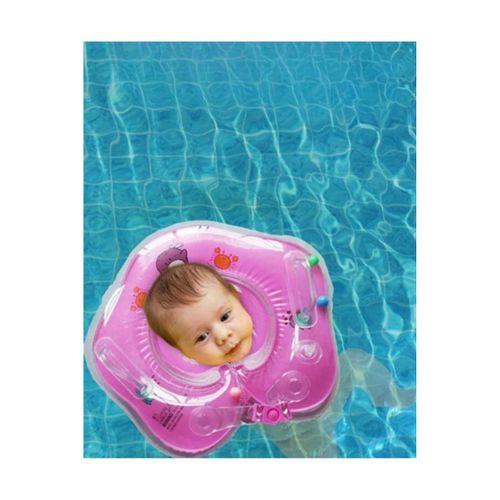 Deniz Havuz Emniyet Kilitli Bebek Yüzme Boyun Simidi Pembe