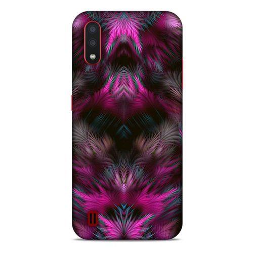 Samsung Galaxy A01 Kılıf Desenli Özel Seri Tüyler (40) Fit Silikon Kılıf