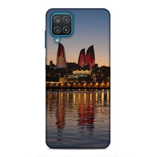 Samsung Galaxy A12 Uyumlu Kılıf Azarbaijan (28) Arka Kapak Alov Kuleleri