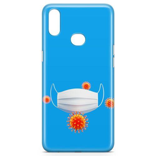 Samsung Galaxy A10s Kılıf Maske Ve Virusler Arka Kapak Koruma Desenli Full Koruyucu