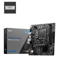 MSI PRO H610M-E DDR5 5600MHZ(OC) HDMI VGA M.2 mATX 1700P