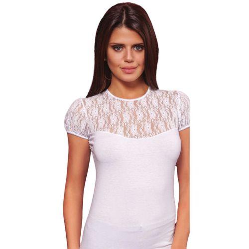 8017 Bayan Bisiklet Yaka Kısa Kol Elastane