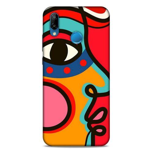 Lopard Huawei P20 Lite Uyumlu Kılıf Soyut Sanat (9) Baskılı Kılıf