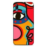 Lopard Huawei P20 Lite Uyumlu Kılıf Soyut Sanat (9) Baskılı Kılıf