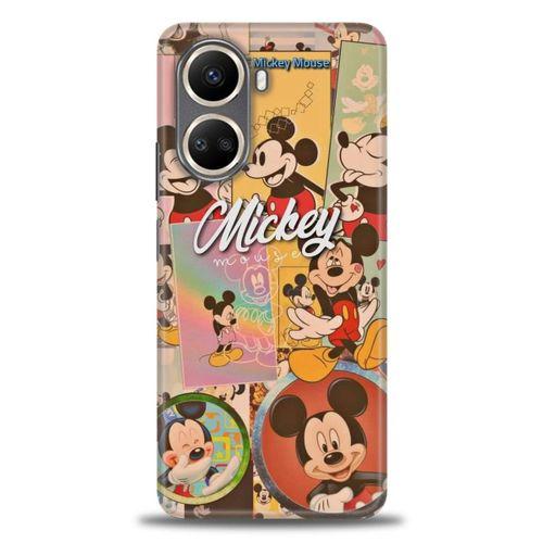 Tecno Camon 19 Neo Kılıf HD Baskılı Kılıf - I Love Mickey + Tam Ekran Koruyucu