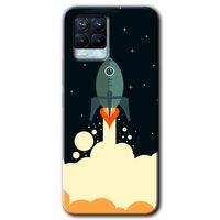 Realme 8 Pro Kılıf HD Desen Baskılı Arka Kapak - Space Smoke
