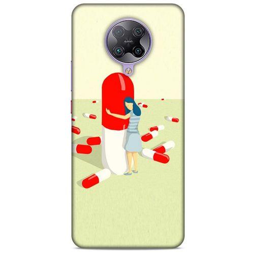 Xiaomi Poco F2 Pro Kılıf Depresyon (19) Kılıfları Kahve Turuncu