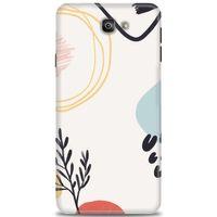 Samsung Galaxy J7 Prime Kılıf HD Baskılı Kılıf - Siyah Dal + Tam Ekran Koruyucu