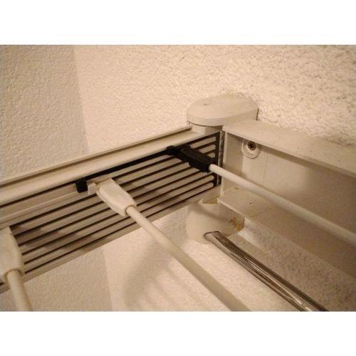 Leifheit Duvara Monte Çamaşır Askısı Kayar Çubuk Tutucu (Bu ürün Sadece Plastik parçadır - Almadan Önce Soru Sorabilirsiniz)