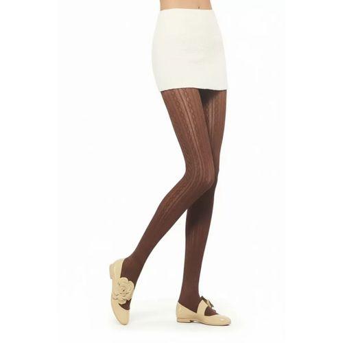 Vog Kadın Kalın Desenli Külotlu 711 Kahve 1