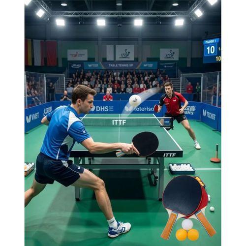 Masa Tenisi Oyun Seti 2 Raket 3 Top Evde Spor Ve Eğlence