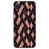 Mermer Desenli (25) Tema Antişok Kapak Rose Gold Huawei Y9 2019 Kılıf