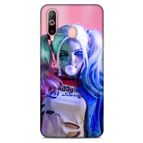 Samsung Galaxy A60 Uyumlu Kılıf Harley Quinn (10) Full Koruma Kılıfı Pembe