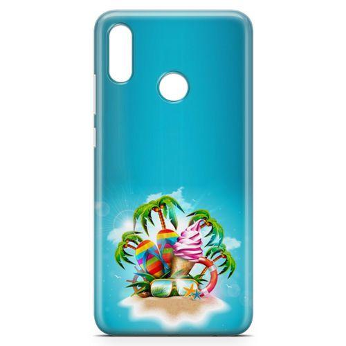 Huawei Y7 2019 Kılıf Terlik Gözlük Dondurma Arka Kapak Koruma Desenli Full Koruyucu