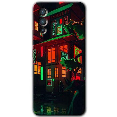 Vivo V23 5G Kılıf HD Desen Baskılı Arka Kapak - China Street + Kırılmaz Cam