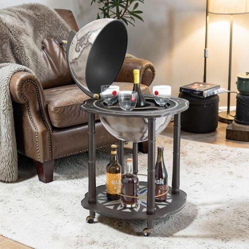 Zoffoli Dünya Bar Z910NOIR – Dekoratif Küre Bar Dolabı Siyah 95 cm