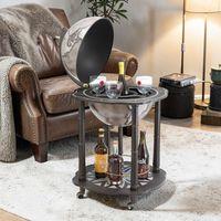 Zoffoli Dünya Bar Z910NOIR – Dekoratif Küre Bar Dolabı Siyah 95 cm