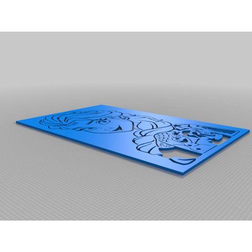 Punk Princess Stencil 5 3D Baskı (Bu ürün Sadece Plastik parçadır - Almadan Önce Soru Sorabilirsiniz)