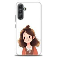 Samsung Galaxy A54 Kılıf HD Baskılı Kılıf - Tatlı Kız + Tam Ekran Koruyucu