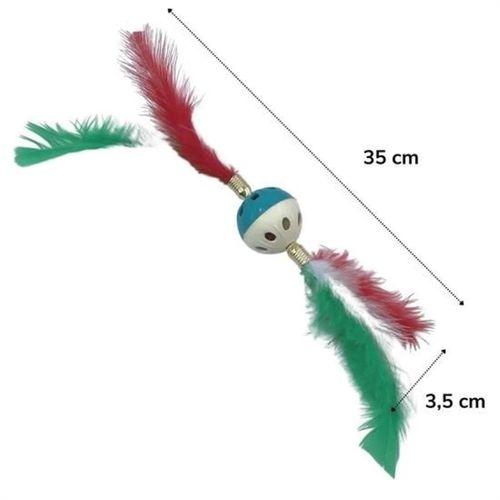 tüylü Püsküllü kedi Oyuncağı dikkat Çekici Renkli Sevimli Evcil Hayvan Oyuncağı