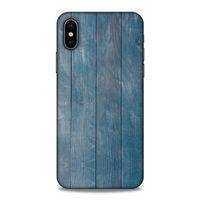 Lopard Apple iPhone XS Uyumlu Kılıf Wood'X (3) Kapak Baskılı