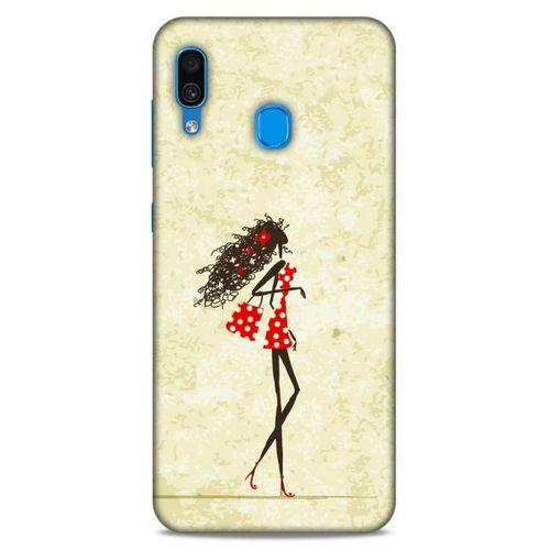 Lopard Samsung Galaxy A30 Uyumlu Kılıf Sürreal Yüzler ♀ (38) Neo Hybrid Kılıf Desenli
