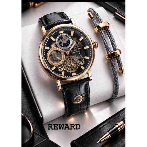 Reward Otomatik Mekanizmalı Premium Erkek Kol Saati 5 ATM Suya Dayanıklı 2 Yıl Garantili Rw.33401.SS