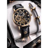 Reward Otomatik Mekanizmalı Premium Erkek Kol Saati 5 ATM Suya Dayanıklı 2 Yıl Garantili Rw.33401.SS