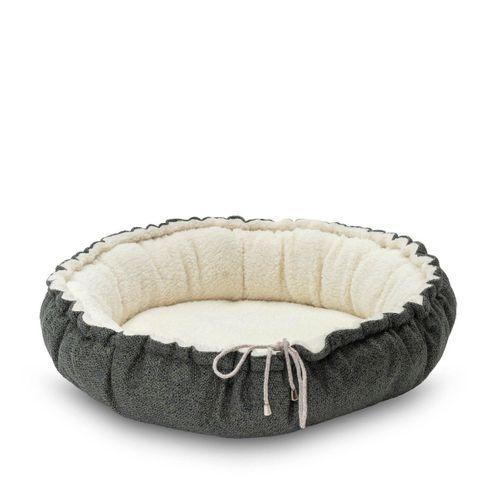 Pet Comfort Sunflower Çift Taraflı Koyu Yeşil/Ekru Kedi ve Köpek Yatağı 85cm