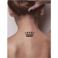 Kraliçe Tacı Tattoo Dövme Şablonu Model-1
