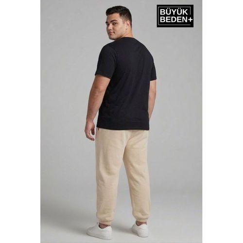 Erkek Büyük Beden Paça Lastikli İki İplik Rahat Kalıp ince Eşofman Altı SPR26BEA951