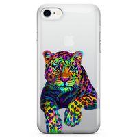 Apple iPhone 7 Kılıf Kaplan Colorful Arka Kapak Koruma Desenli Full Koruyucu