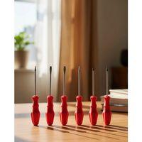 Düz Ve Yıldız Başlıklı 7li Tornavida Seti Ergonomik Tutma