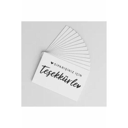 ’’Siparişiniz için teşekkürler’’ Teşekkür Kartı 300 Ad 8x5cm 300 gr Mat Kuşe
