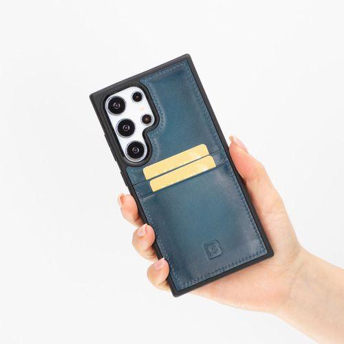 Bouletta Samsung Galaxy S24 Ultra Uyumlu Deri Arka Kapak FXCP BRN4EF