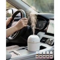 Mini Hava Nemlendirici 5 Esans Hediyeli Led Işıklı Sessiz Çalışan Aromaterapi Difüzörü