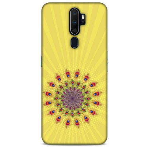 Oppo A5 2020 Kılıf Desenli Özel Seri Tüyler (20) Koruyucu Kılıf