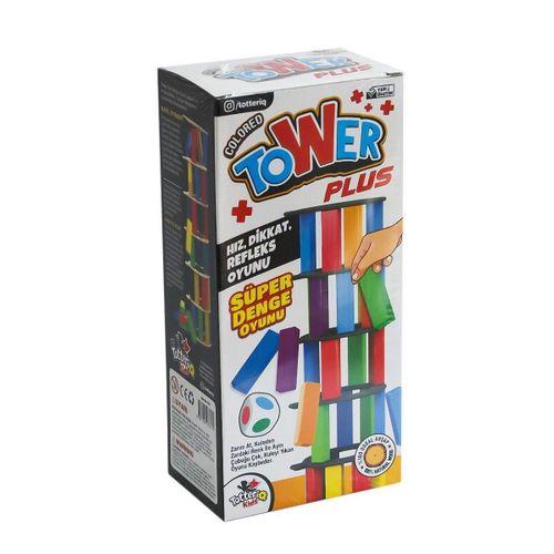 7317 Renkli Plus Tower Süper Denge Oyunu 54 Adet -Totteriq