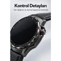 Yuvarlak Dokunmatik Ekranlı Üç Farklı Kordonlu Akıllı Saat