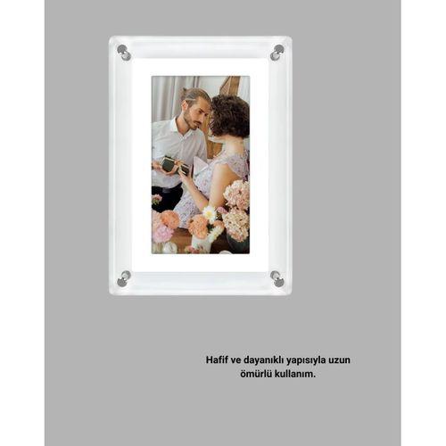 Dayanıklı Ve Hafif Tasarım – 7 İnç Dijital Fotoğraf Çerçevesi Ev Ve Ofis İçin