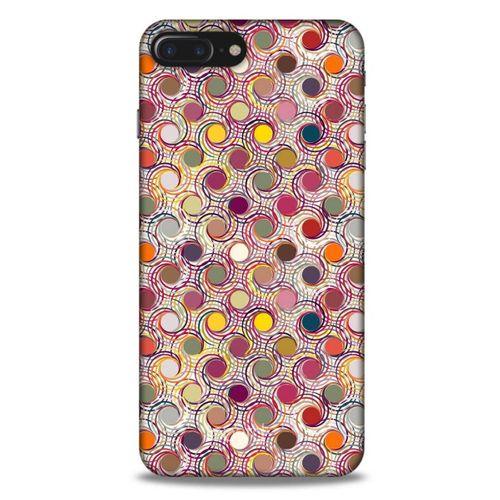 Apple Iphone 8 Plus Kılıf Pastel Renkler (36) Glitter Kılıf Sarı Pembe