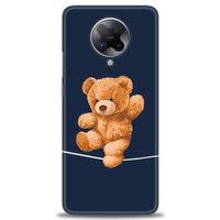 Xiaomi Poco F2 Pro Kılıf HD Baskılı Kılıf - İpteki Teddy + Tam Ekran Koruyucu