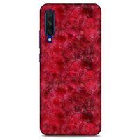 Mermer Desenli (6) Tema Silikon Kılıf Kırmızı Xiaomi Mi A3 Kılıf