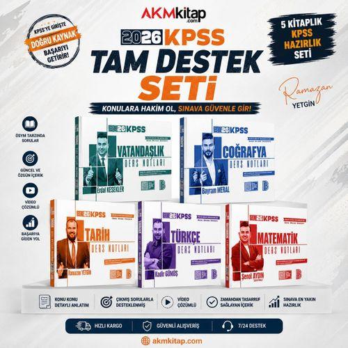 Benim Hocam 2026 KPSS Video Ders Notları Seti 5 Kitap