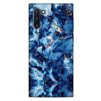 Mermer Desenli (26) Tema Tpu Silikon Kılıf Parliament Mavi Samsung Galaxy Note 10 Kılıf