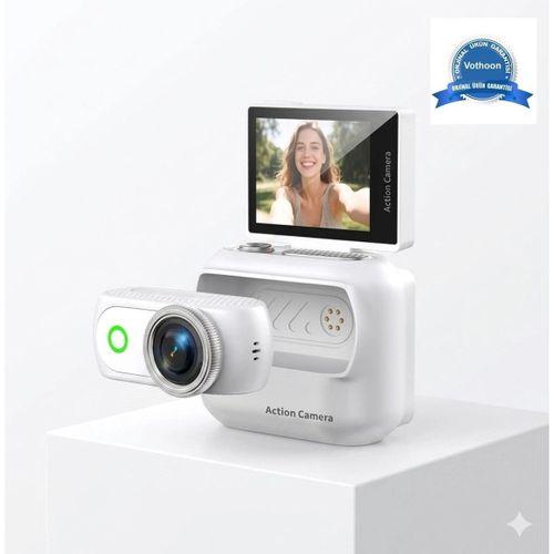 1080p Dijital Video Kamera  32gb  Kart Dijital Vlog Fotoğraf Makinesi  Türkçe Beyaz