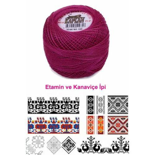 Kaplan Etamin Ve Kanaviçe İpi 8 No Kod/Renk: 599 - Royaleks