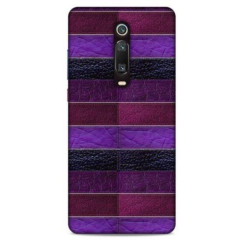 Xiaomi Mi 9T Pro Kılıf Patchwork (14) Lansman Kılıf Mor Bordo