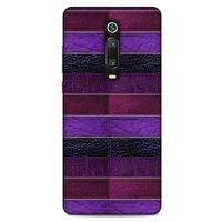 Xiaomi Mi 9T Pro Kılıf Patchwork (14) Lansman Kılıf Mor Bordo
